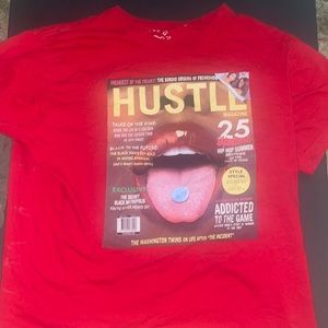Red Magazine graphic tee